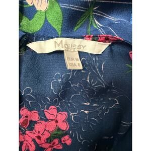 Moussy Blue Floral Wrap Dress Size 6